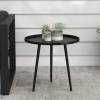 Afbeelding van Outsunny Bijzettafel 40cm x 40cm x 50cm - Zwart