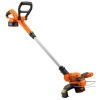 Afbeelding van Outsunny Accu-grastrimmer 21 V met 2 x 4,0 Ah lader, 25 cm maaibreedte, telescopische handgreep