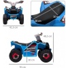 Afbeelding van HOMCOM Elektrische kinderauto van kunststof en metaal, Blauw, 70 x 41,5 x 48,5 cm