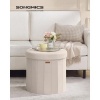 Afbeelding van SONGMICS Opbergpoef, Opvouwbare Voetenbank, 65 L, 47 x 47 x 45 cm