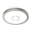 Afbeelding van Ronde LED plafondlamp met achtergrondverlichting, 12W, 1400lm, zilver, 19x2,8 cm