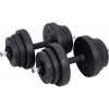 Afbeelding van SONGMICS Verstelbare kunststof halterset 20 kg met stalen buis, 1 paar voor fitness training