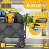 Afbeelding van TRESKO® Opvouwbare Bolderwagen 300L met Rem | Handwagen 150kg met Rubber Banden