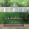 Afbeelding van Outsunny eettafel - tuintafel - aluminium, polyhout - 190x84,5x72 cm - zwart