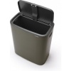 Afbeelding van Brabantia Bo Touch Bin Prullenbak - 60 liter - 1 vak - Platina