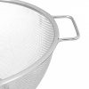 Afbeelding van Relaxdays RVS vergiet, fijnmazige zeef met handgrepen, Ø 26cm, vaatwasserbestendig, zilver