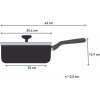 Afbeelding van Tefal Cook & Change - Hapjespan Ø24 cm - PFAS-vrij - Keramisch - Inclusief Deksel - Inductie geschik