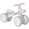 Afbeelding van AIYAPLAY Loopfiets voor kinderen 12-36 maanden, met verstelbare zitting en mand, roze