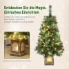 Afbeelding van HOMCOM Kunststof Kerstboom 120 cm Groen met Staal, 56L x 56B cm
