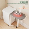 Afbeelding van HOMCOM Strijkplankkast van spaanplaat, 100% polyester - Wit - 99,5L x 43B x 83H cm