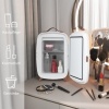 Afbeelding van HOMCOM Mini Koelkast van Kunststof en Glas - 24,3L x 19,4B x 35,6H cm - Wit