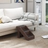 Afbeelding van PawHut Huisdiertrap van Kunststof, EVA - 50L x 30,5B x 36,5H cm - Bruin