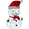 Afbeelding van Outsunny Verlichte Kerstman van Polyester, 30 x 51 cm, Groen, Rood en Wit