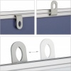 Afbeelding van 2-in-1 combibord - 30 x 45 cm - prikbord en whiteboard met bakje