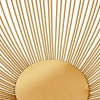 Afbeelding van Relaxdays metalen fruitschaal, rond, open design, 14 x 25 cm, voor groente, fruit & brood, goud