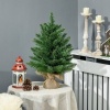 Afbeelding van HOMCOM tafelkerstboom - Ø44x60 cm - linnen/PVC/cement