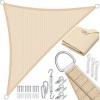 Afbeelding van KESSER® Schaduwdoek | 4.2 x 4.2 x 6 m. zonnezeil zonwering windbescherming | HDPE stof