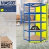 Afbeelding van MASKO® Hoeklegbord Opbergrek Zwaar belastbaar legbord, kelderlegbord, 180x75x40cm , tot 875 kg, 5 ve