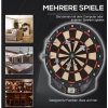 Afbeelding van HOMCOM Dartbord 44 x 39,5 x 2,2 cm - Zwart