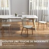 Afbeelding van HOMCOM Eetkamerstoel PP 48x52,5x83 cm WIT