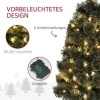 Afbeelding van HOMCOM Kunststof Kerstboom, Staal, 45 cm diameter x 90 cm hoog, Groen