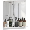 Afbeelding van HOMCOM Badspiegel 50 x 60 cm met Rek, Wandspiegel voor Badkamer en Hal, Wit