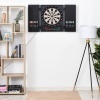 Afbeelding van HOMCOM Elektronische dartset met 12 darts voor 8 spelers - zwart/wit