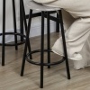 Afbeelding van HOMCOM Bartafelset - MDF en Metaal - 110L x 50B x 89,5H cm - Grijs
