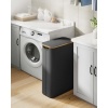 Afbeelding van Wasmand 65 liter met deksel - Inktzwart 42 x 22,5 x 70,5 cm