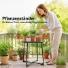 Afbeelding van Outsunny Buiten Salontafel - Metaal - 50L x 50B x 45,5H cm - Zwart