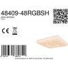Afbeelding van Globo Trystan plafonnière - wit metaal - LED - 48409-48RGBSH
