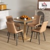 Afbeelding van HOMCOM Moderne Vierkante Eettafel 70 x 70 cm in Natuurlijk Hout