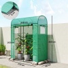 Afbeelding van Outsunny Kas-PE, Staal 170L x 68B x 200H cm - Groen