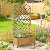 Afbeelding van Outsunny Multifunctionele Tuinbak van Sparrenhout en Staal - 72L x 36B x 168H cm - Bruin