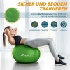 Afbeelding van TRESKO® anti-burst gymnastiekbal 65 cm met luchtpomp (groen, voor 155-175 cm)