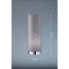 Afbeelding van Fischer & Honsel Tafellamp Thor E14 chroomkleurig met stoffen kap, 35 cm hoog