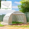 Afbeelding van Outsunny Kweekkas Bedekking-PE-400L x 300B x 200H cm-Wit