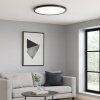 Afbeelding van Brilliant Brennan - Plafondlamp voor Badkamer - LED 24W 4000K - 3-staps dimmer - IP44 - Zwart/Wit