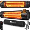 Afbeelding van TRESKO Infrarood warmtestraler 2500 W met afstandsbediening en 3 warmtestanden