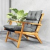 Afbeelding van Outsunny Zitkussen van polyester, schuim - 115L x 56B x 10D cm - Lichtgrijs