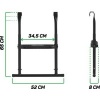 Afbeelding van Salta - Verstelbare Trampoline Ladder - S - 55/60/65 cm - 1 trede