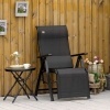 Afbeelding van Outsunny Ligbed van staal, ademend mesh, zwart