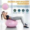 Afbeelding van TRESKO® anti-burst gymnastiekbal 65 cm (princess-pink) met luchtpomp, tot 300 kg, voor 155-175 cm