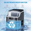 Afbeelding van HOMCOM IJsblokjesmachine 20 kg/24u met 3,2 L Watertank - Zelfreinigend Zwart 25,2 x 36 x 37,1 cm