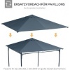 Afbeelding van Outsunny Partytentdak - 298 x 298 cm - Polyester - Donkergrijs