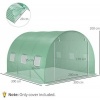 Afbeelding van Outsunny Vervangfolie voor kas PE 300L x 300B x 200H cm - Groen