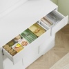 Afbeelding van HOMCOM Keukenopbergkast - Spaanplaat, MDF - 100L x 38B x 180H cm - Wit