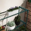 Afbeelding van Outsunny Bloemenrek, 4 niveaus, staal, 89 x 28 x 107 cm, groen, voor binnen en buiten