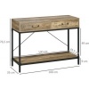 Afbeelding van HOMCOM Consoletafel met 2 lades