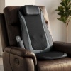 Afbeelding van HOMCOM Nek- en Rugmassager - Leer, Stof - 105L x 45B x 10H cm - Zwart